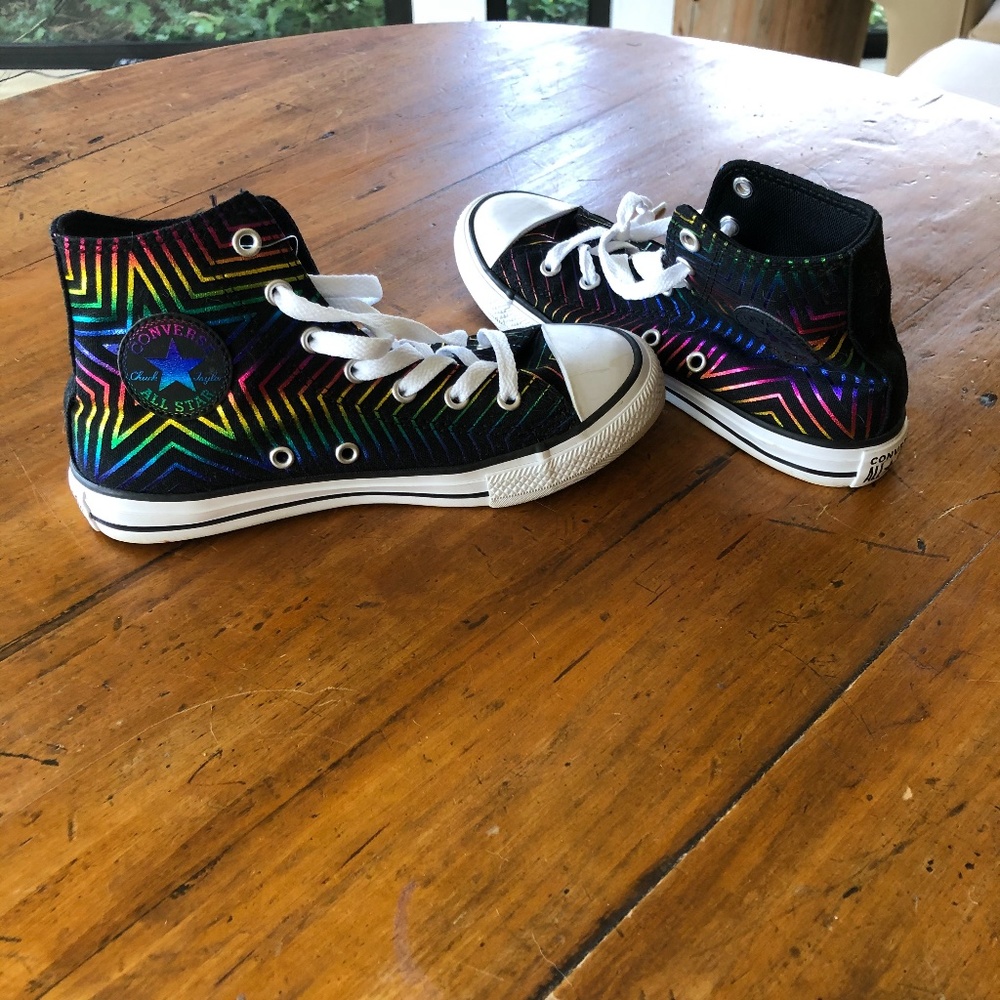 Converse metallic rainbow chucks